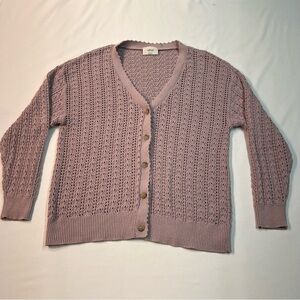 Aritzia Wilfred Reverence Cardigan light purple Size L